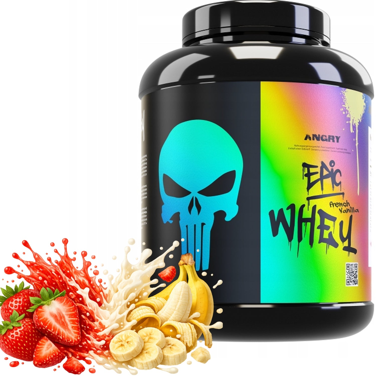 MUSCLE CLINIC ANGRY WHEY 600G WPI WPC banana strawberry