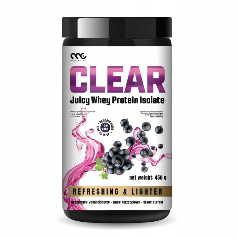 MUSCLE CLINIC CLEAR 450G CURRANT