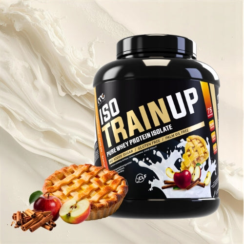 MUSCLE CLINIC ISO TRAIN UP 1800g PROTEIN ISOLATE - ZERO SUGAR - APPLE PIE Expiration date at least 1 year from the date of purchase