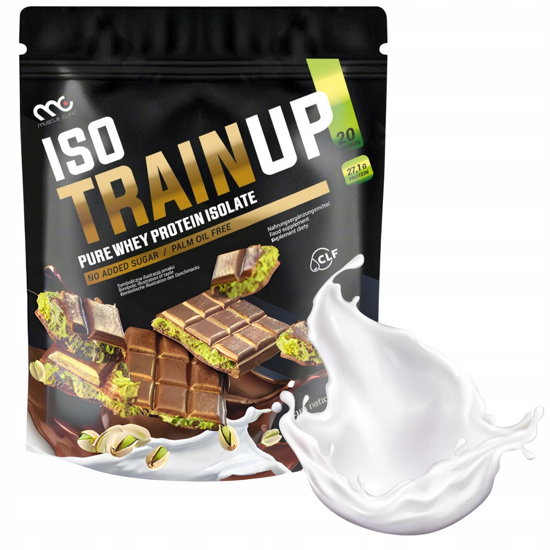 MUSCLE CLINIC ISO TRAIN UP 600g Protein isolate 92g NATURAL PURE