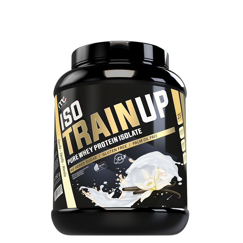 MUSCLE CLINIC ISOTRAINUP 750G VANILLA + WARRIOR DRINK FREEBIE Expiration date at least six months from the date of purchase