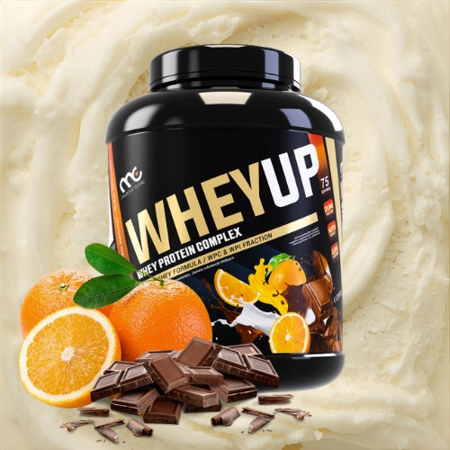 MUSCLE CLINIC WHEY UP 2250g PROTEIN SUPPLEMENT CHOCOLATE CONCENTRATE ORANGE Manufacturer code Białko Neutralne Muscle Clinic WheyUp