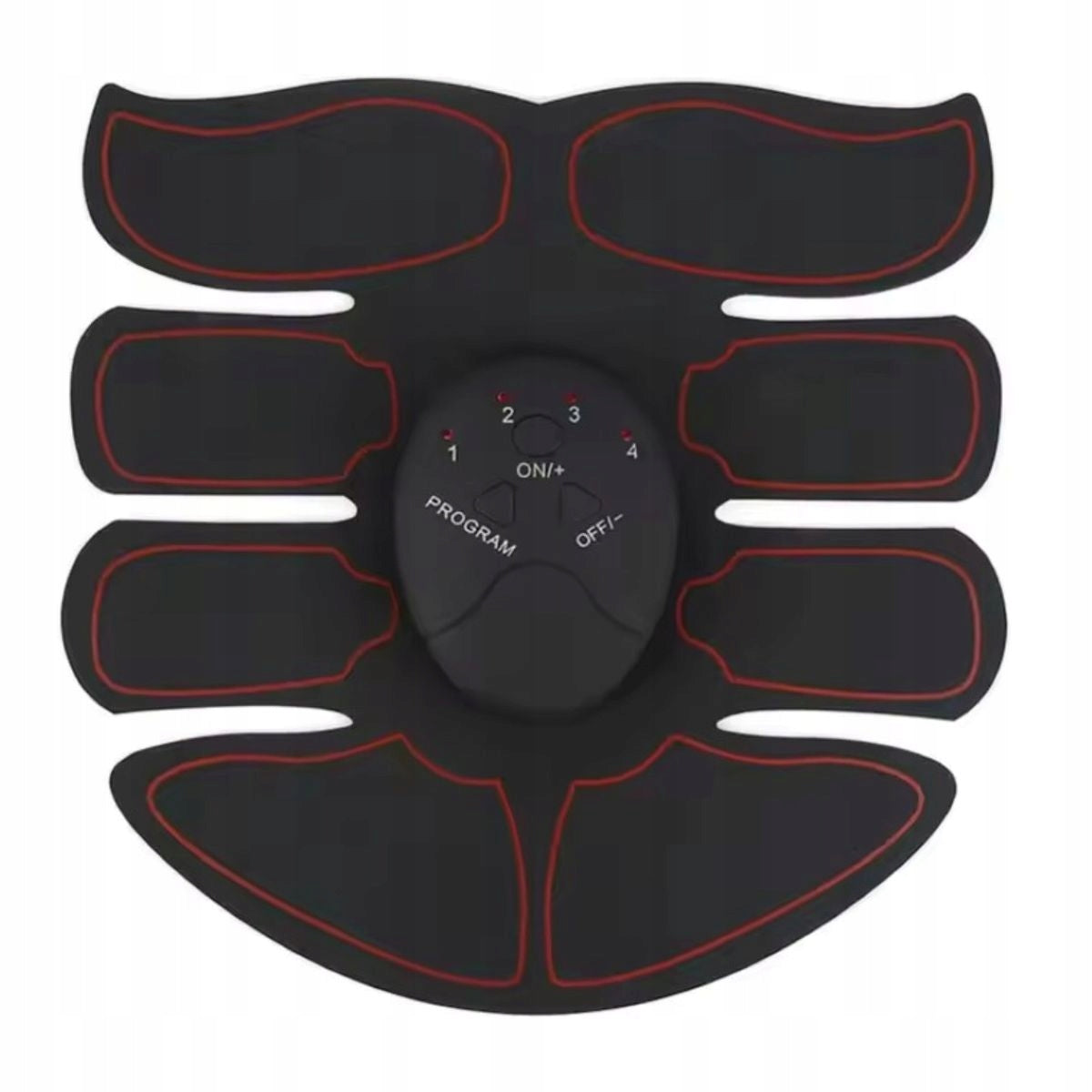 MUSCLE ELECTROSTIMULATOR ABDOMINAL TRAINER MUSCLE MASSAGER BLACK