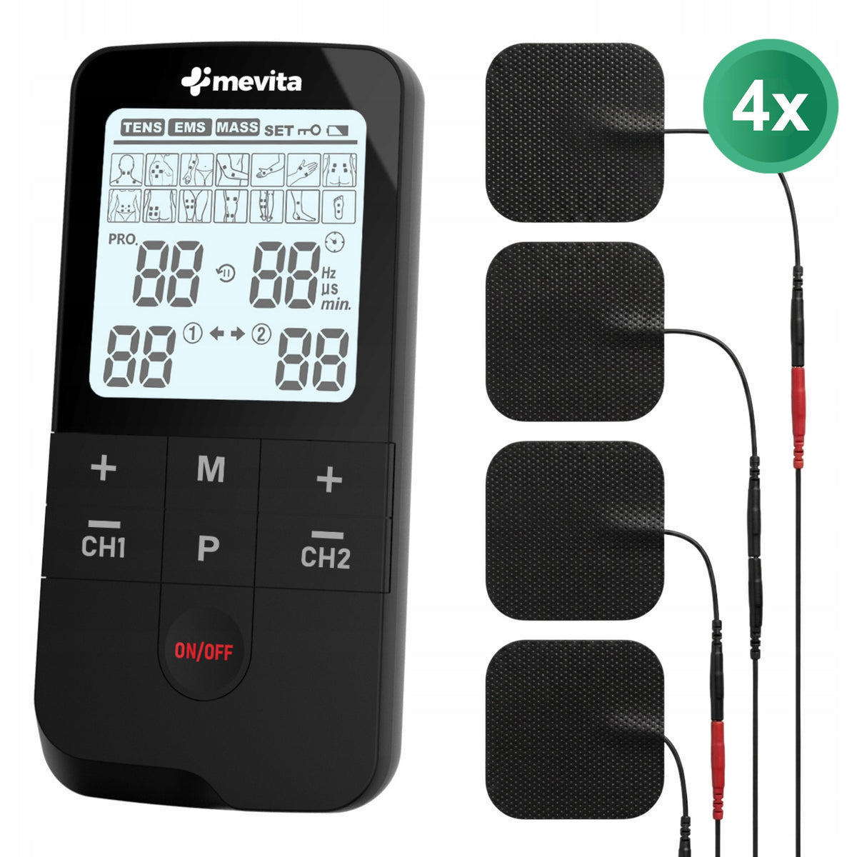 MUSCLE ELECTROSTIMULATOR STIMULATION ELECTROTHERAPY TENS EMS MASSAGER MEVITA Packaging status original