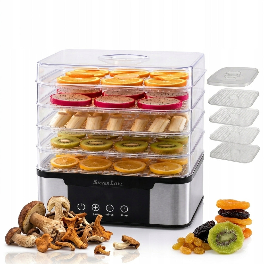 MUSHROOM DRYER FRUIT HERBS VEGETABLES FOOD 5 LEVELS TIMER UP TO 1000W