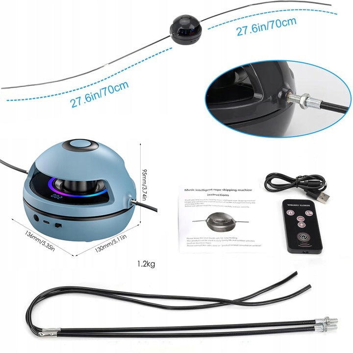 MUSIC JUMP ROPE AUTOMATIC SMART BLUETOOTH LED REMOTE CONTROL SPEAKER Packaging status original