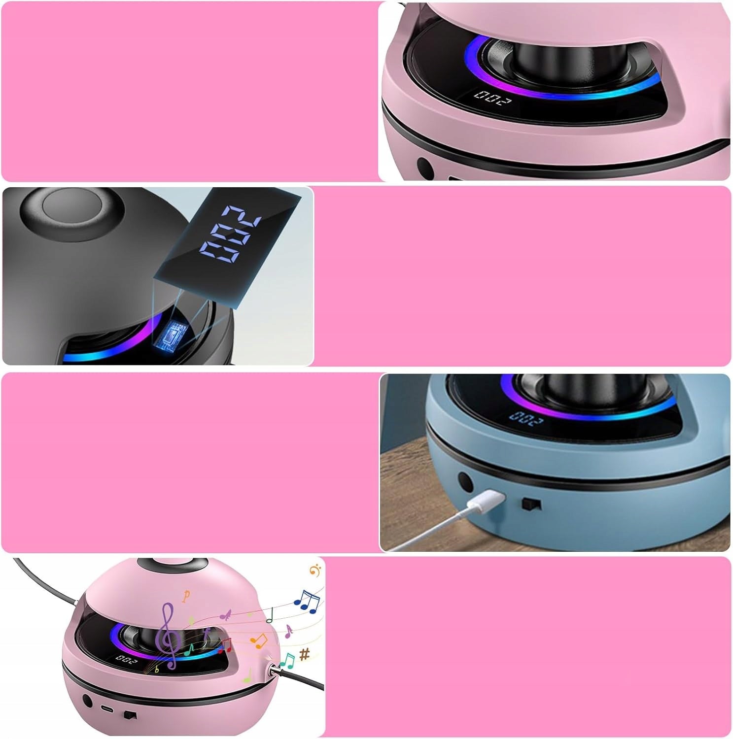 MUSIC JUMP ROPE AUTOMATIC SMART ELECTRIC LED REMOTE CONTROL SPEAKER Packaging status original