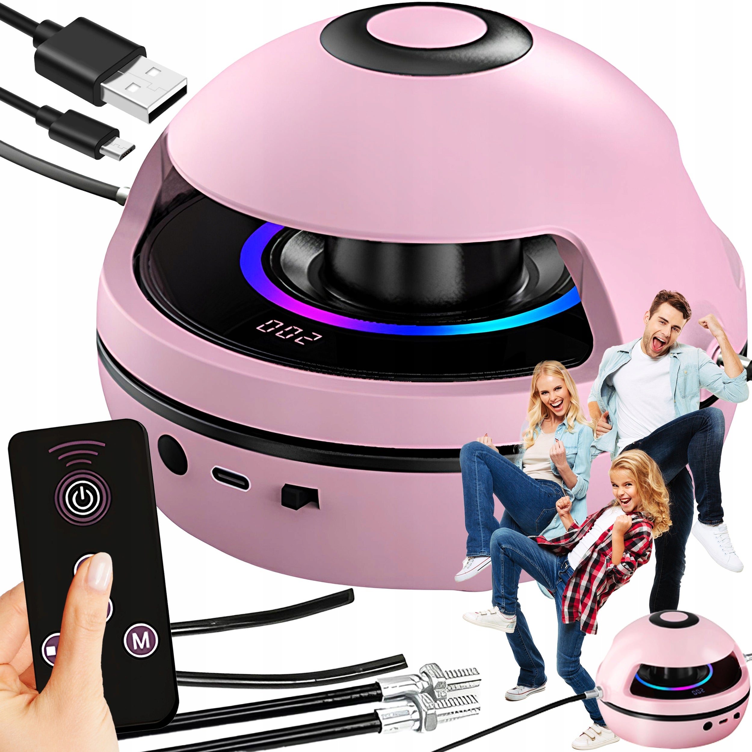 MUSIC JUMP ROPE AUTOMATIC SMART ELECTRIC LED REMOTE CONTROL SPEAKER