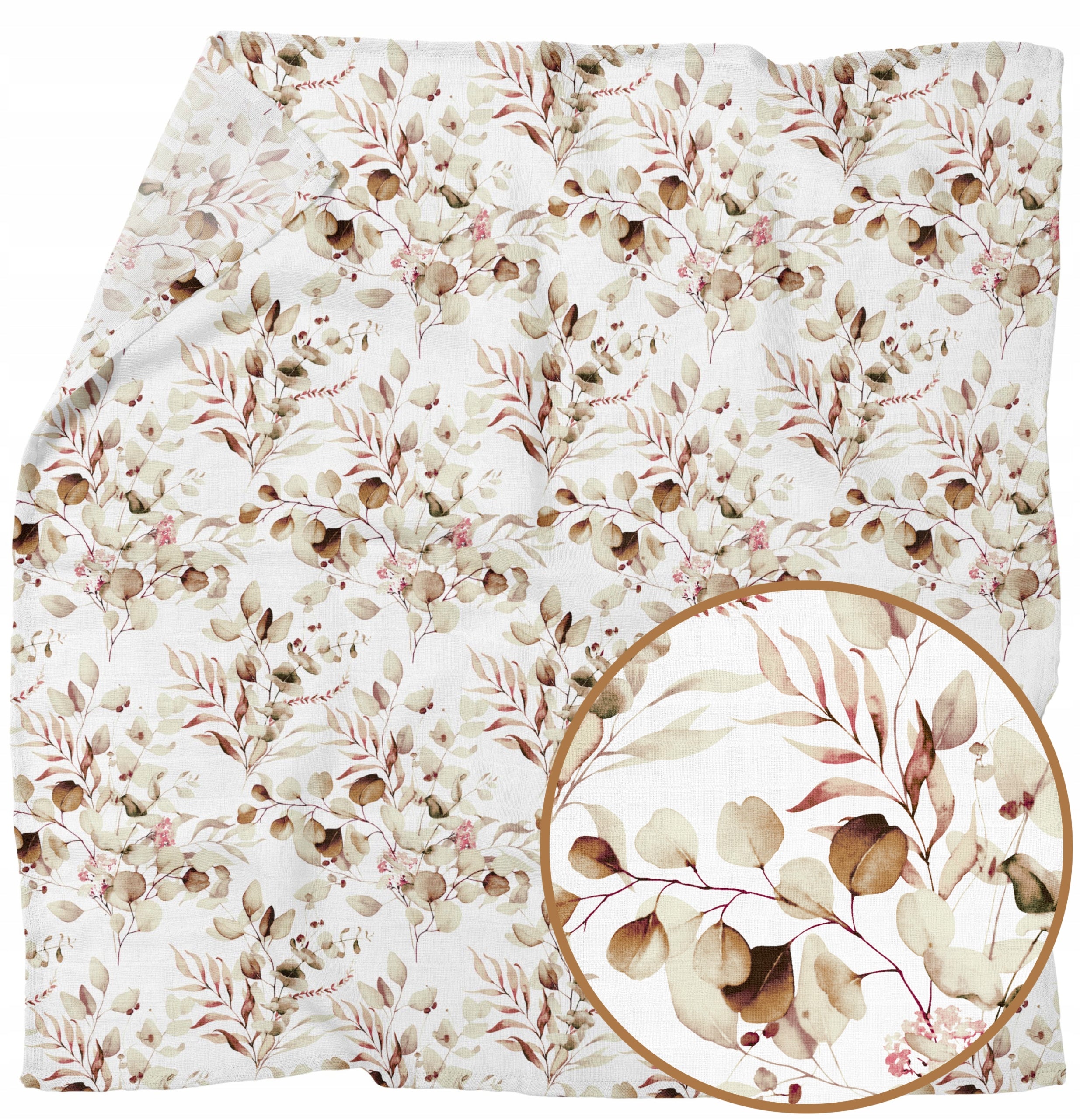 MUSLIN DIAPER BLANKET SWADDLE 120x120cm POLISH PRODUCT