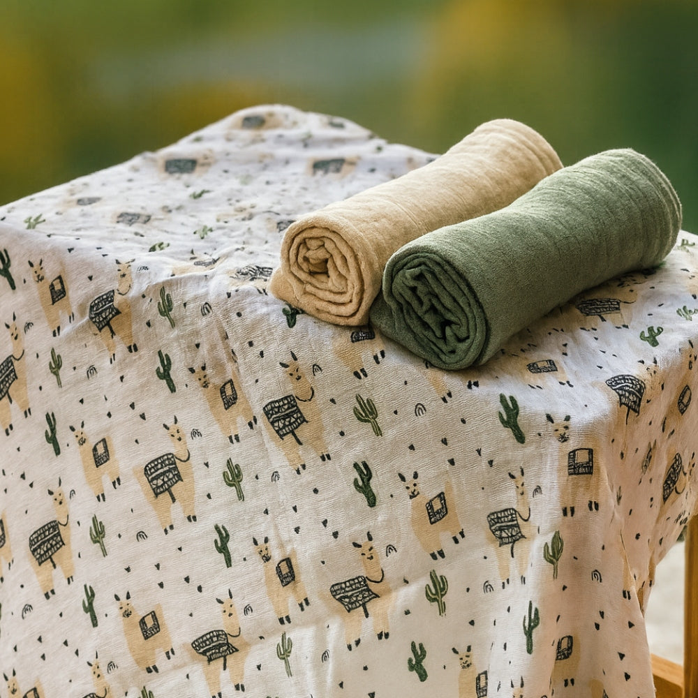 MUSLIN DIAPER MUSLIN SWADDLE 2 pcs 120x120cm PETITE&MARS MISTY Packaging status original