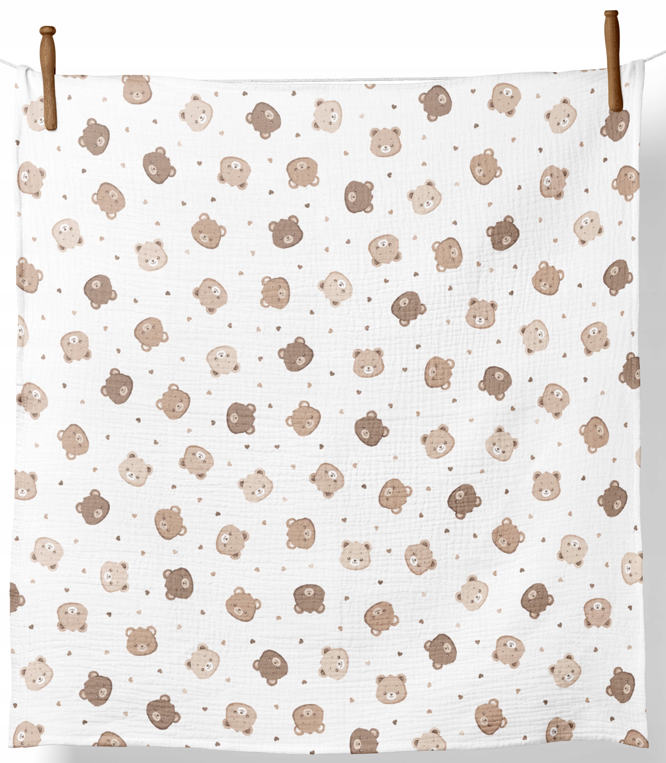 MUSLIN DIAPER THICK CROCHETED 120x120cm BLANKET SWADDLE POLISH PRODUCT Manufacturer code 5906584144381