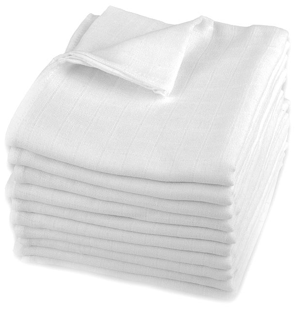 MUSLIN DIAPER WHITE 75x75 Poland PREMIUM HIGH QUALITY 1 pc
