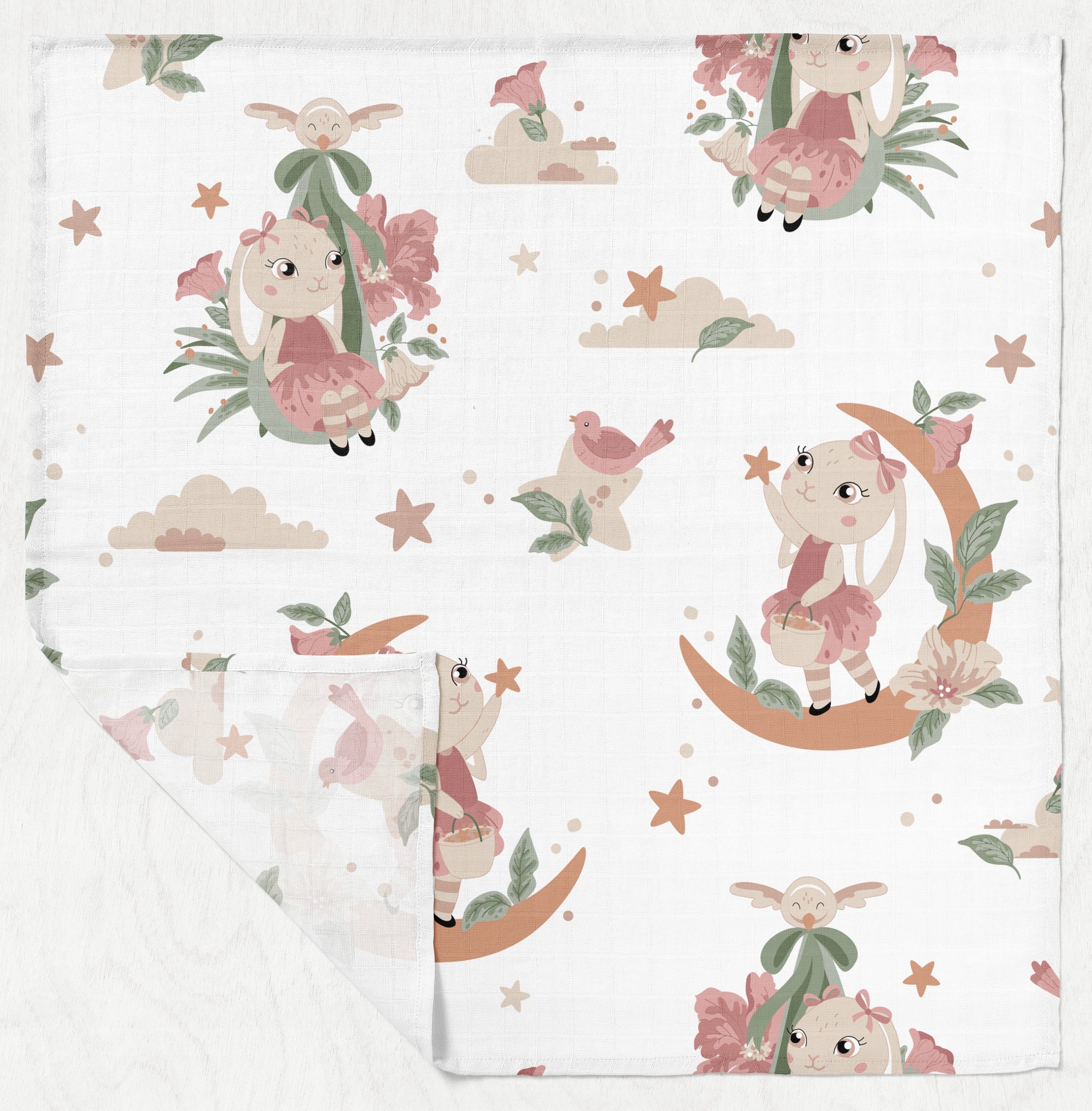 MUSLIN DIAPERS 30 x 30 cm COTTON 3 PIECES POLISH PRODUCT Manufacturer code 5906584125564