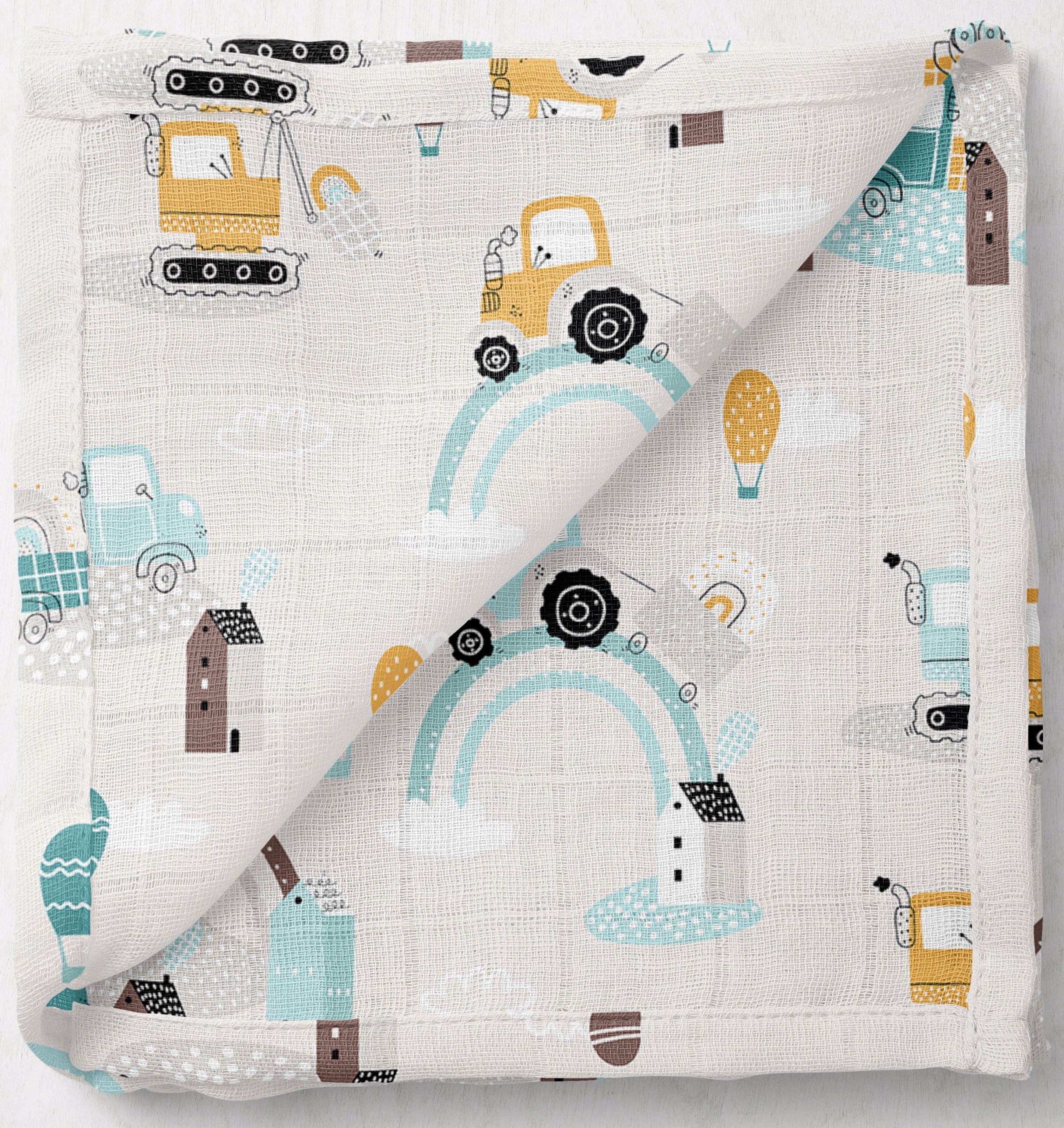 MUSLIN DIAPERS 38 x 38 cm COTTON 5 PIECES POLISH PRODUCT Manufacturer code 5906584125533