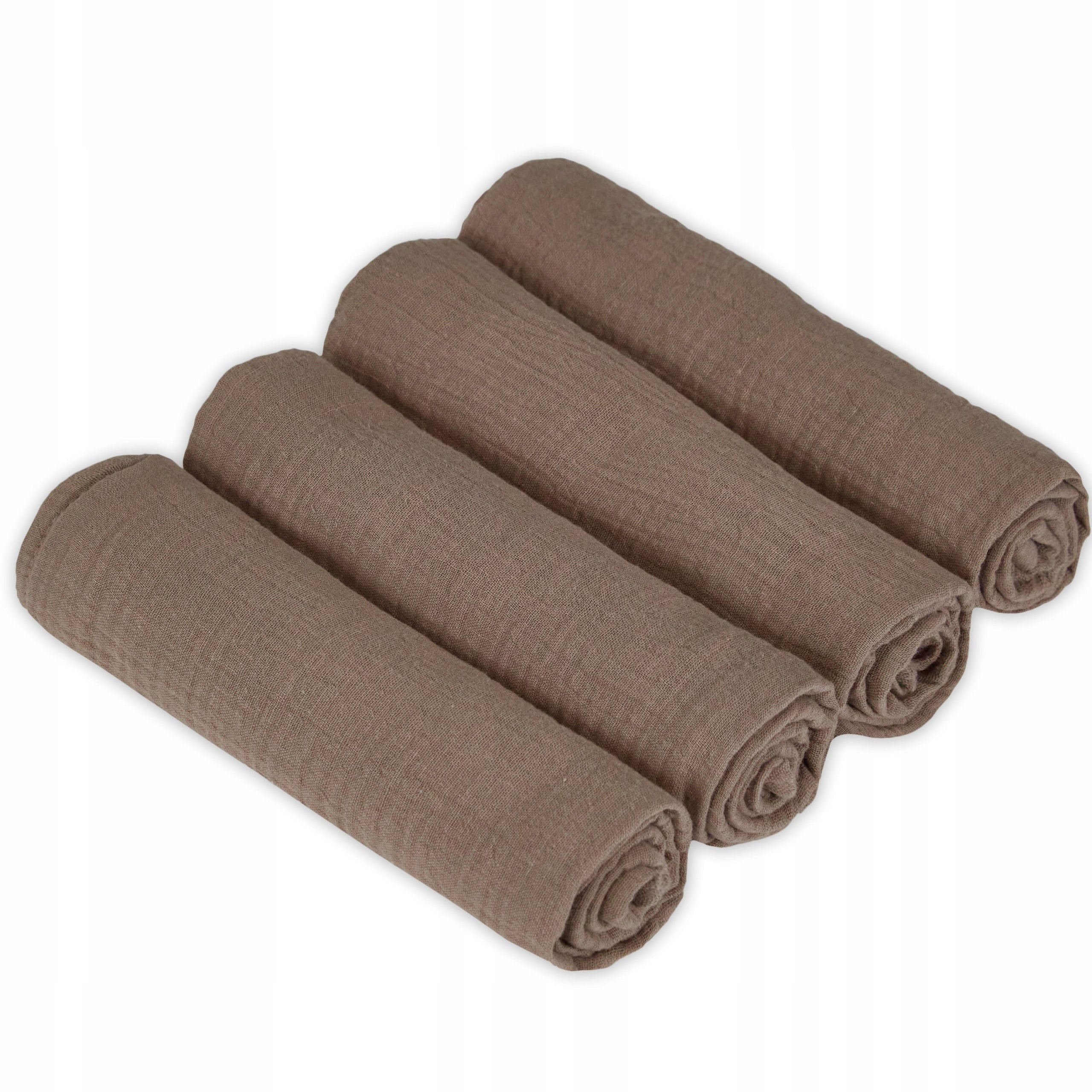 MUSLIN DIAPERS 50x80 PREMIUM COTTON THICK DARK BEIGE 4pcs EAN (GTIN) 5907068292628