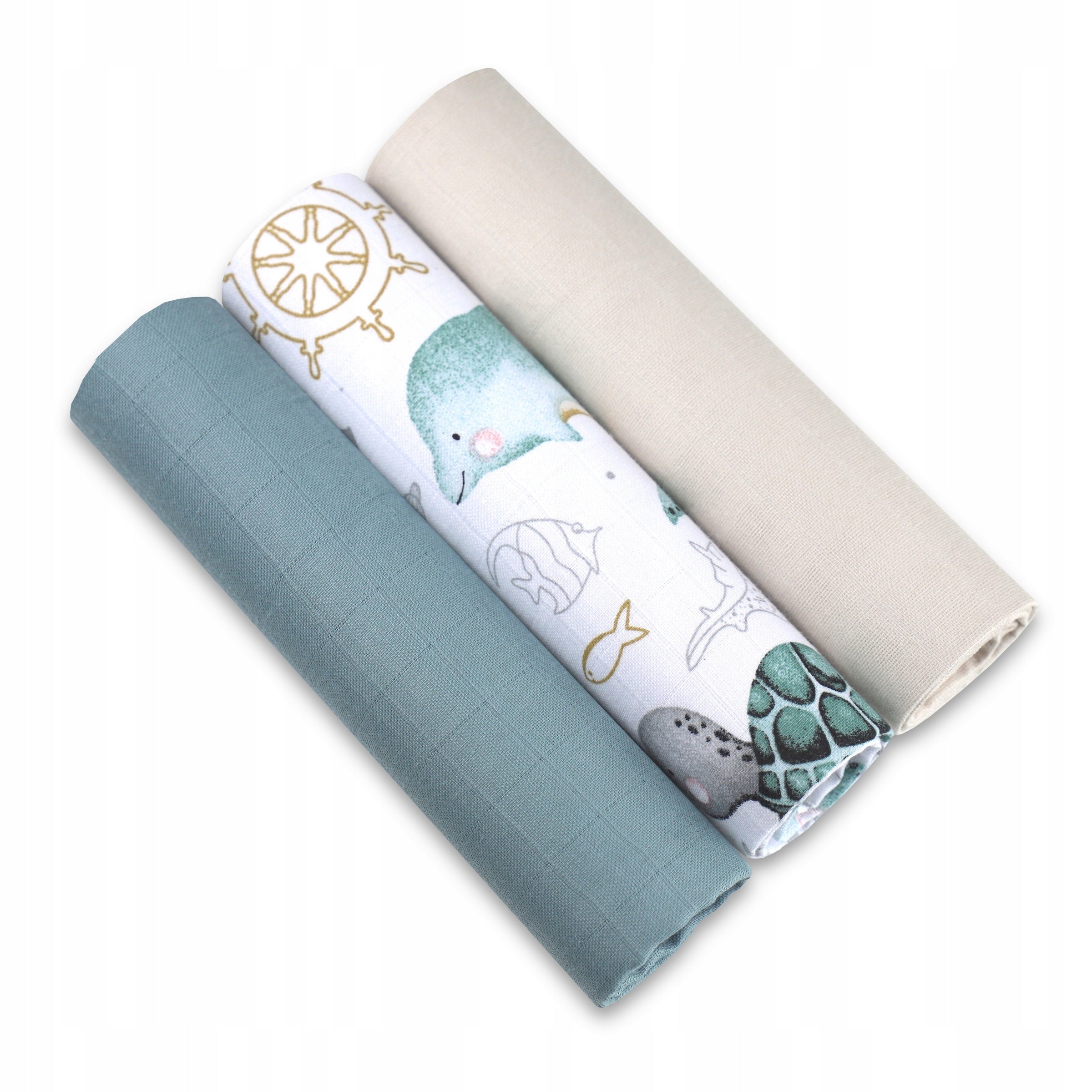 MUSLIN DIAPERS PREMIUM DIAPERS SET OF 3PCS 60x75CM 123BABY Packaging status original