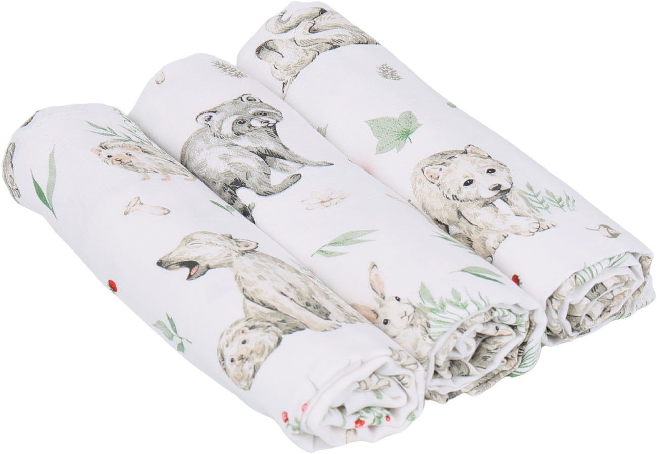 MUSLIN DIAPERS PREMIUM SET 3pcs 60x75cm BABYMAM
