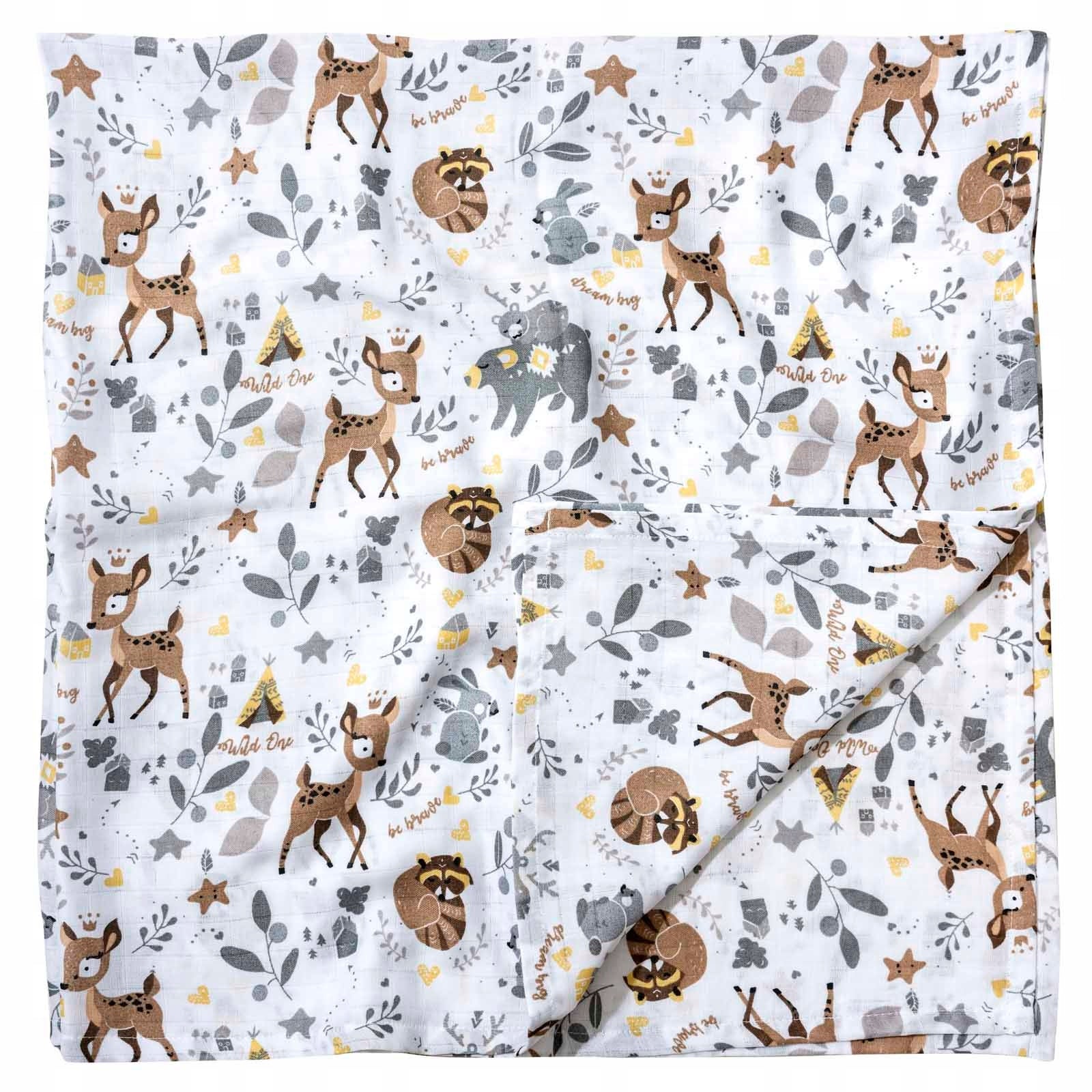 MUSLIN SWADDLE DIAPER blanket DIAPER 120 x 120 Brand Jukki
