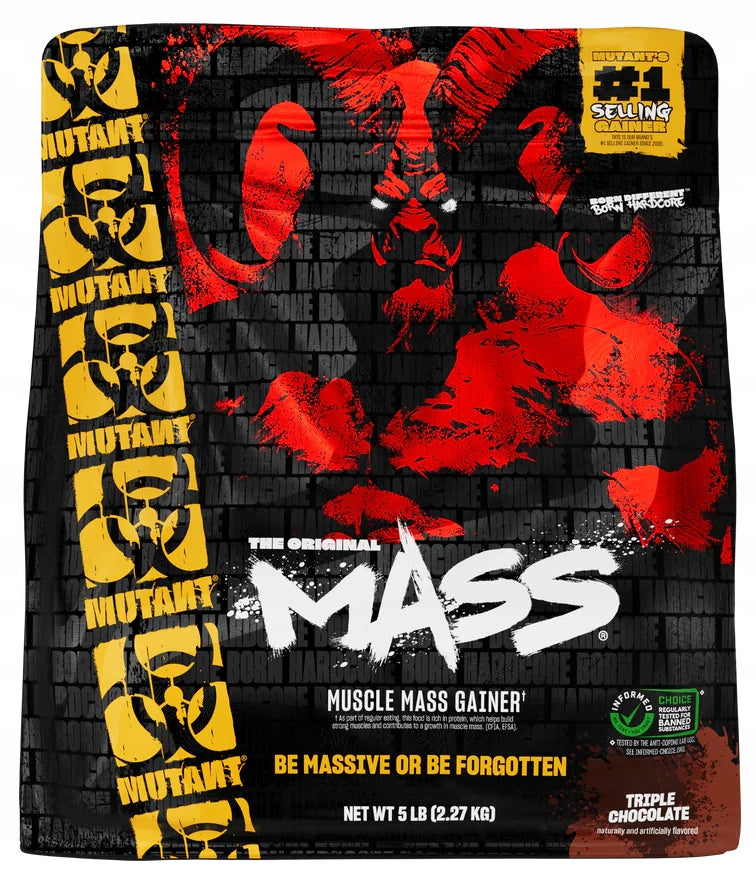 MUTANT MASS GAINER MASS WPC WPI Carbohydrates Protein 2270g | Triple Chocolate Expiration date not specified
