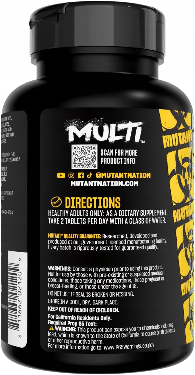 MUTANT Multivitamin Core Series Multi Complex Vitamin Minerals Herbs 60t Packaging status original