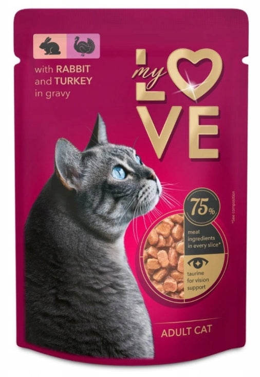 MY LOVE Rabbit and Turkey in Sauce 85g