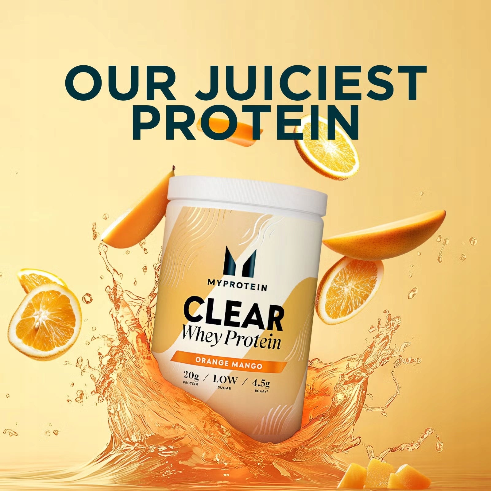 MYPROTEIN CLEAR WHEY ISOLATE 520g PROTEIN protein drink ORANGE MANGO Expiration date at least 3 months from the date of purchase