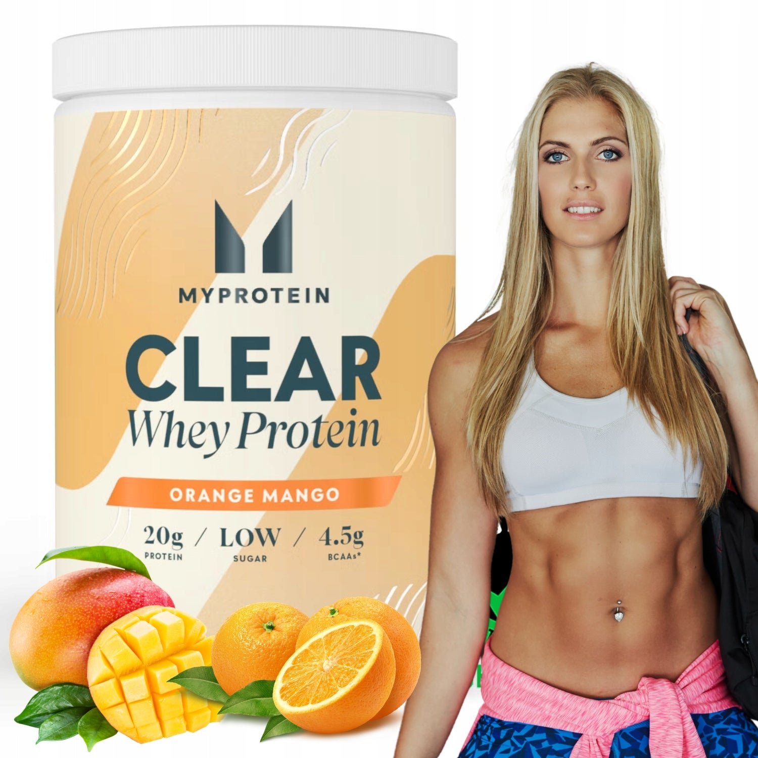 MYPROTEIN CLEAR WHEY ISOLATE 520g PROTEIN protein drink ORANGE MANGO