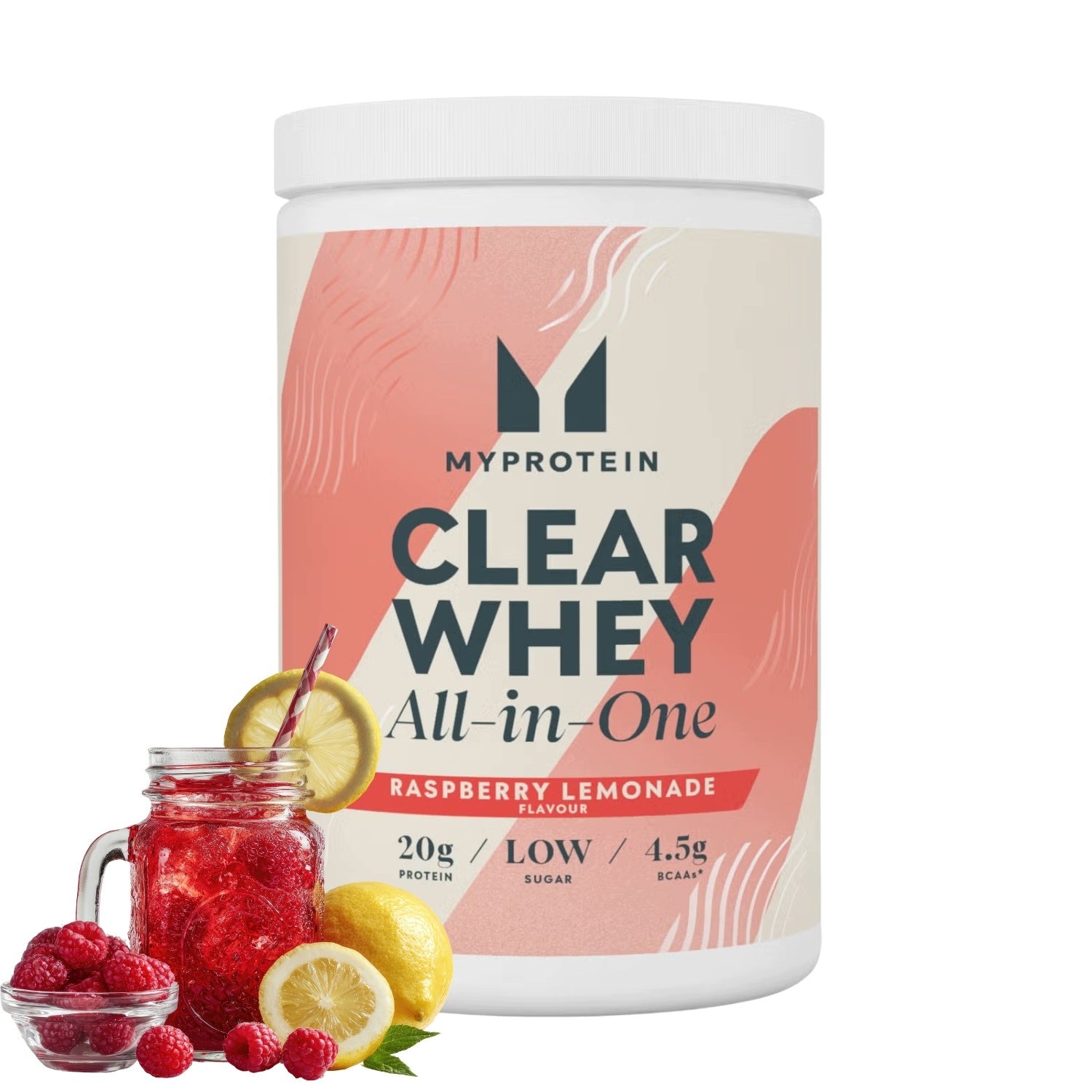 MYPROTEIN Clear Whey All in One 910g protein drink with creatine taste LEMONIA