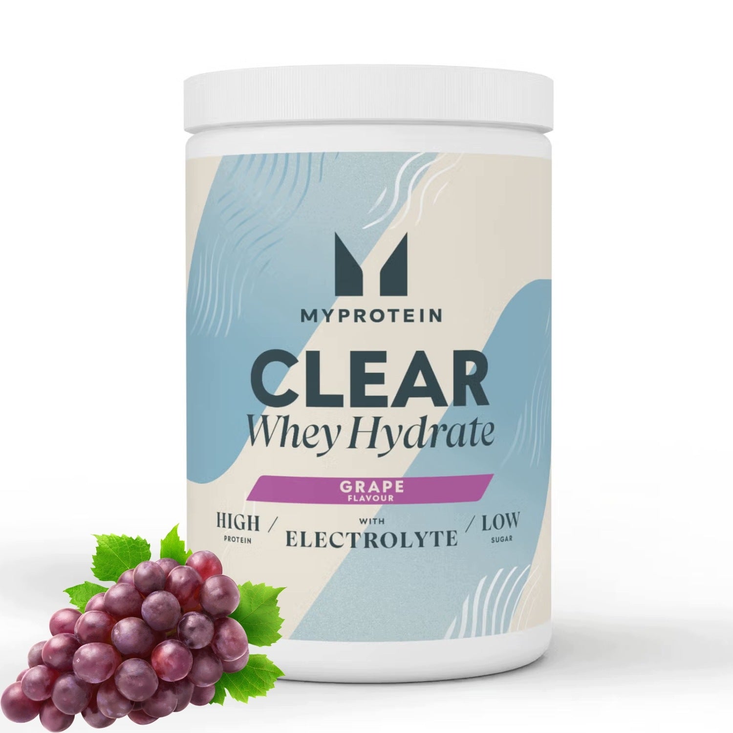 MYPROTEIN Clear Whey Hydrate 320g protein with electrolytes taste GRAPE Packaging status original