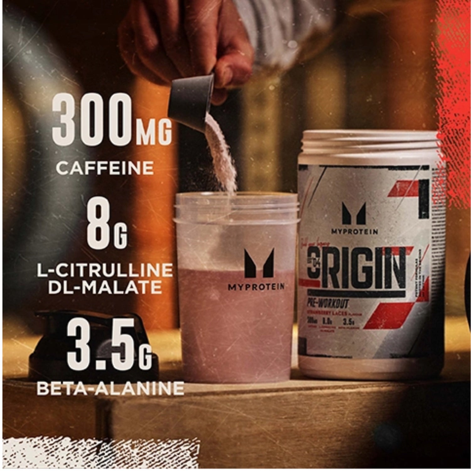 MYPROTEIN Origin Pre-Workout 600G pre-workout citrulline beta-alanine Packaging status original