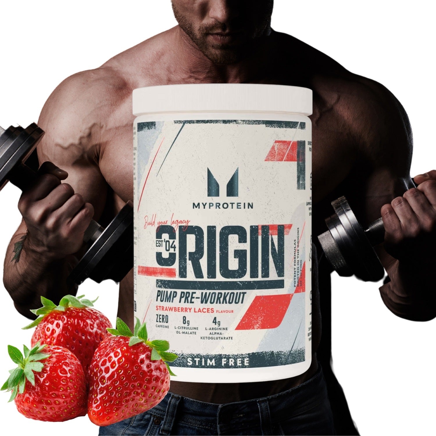 MYPROTEIN Origin Pump Pre-Workout 600G CAFFEINE FREE PRE-WORKOUT