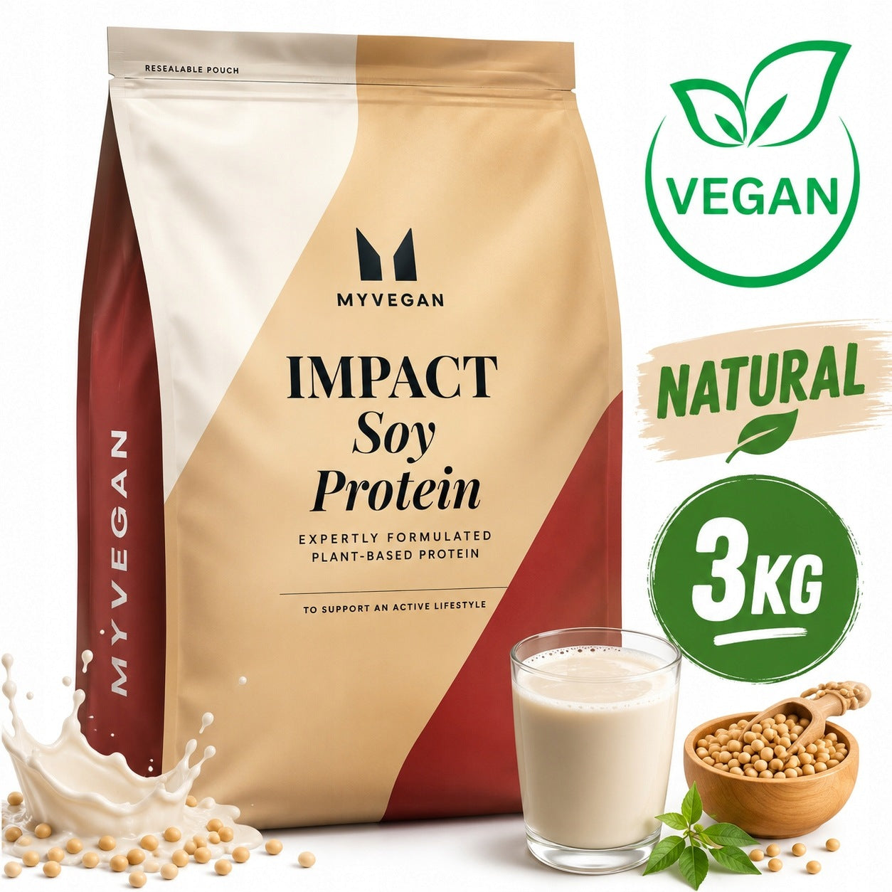 MYPROTEIN SOY Soy Protein Isolate VEGAN Protein Conditioner NATURAL