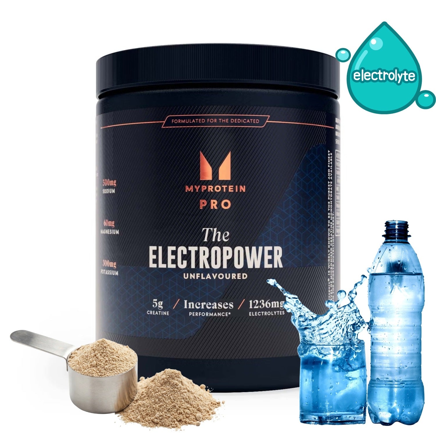 MYPROTEIN The Electropower Creatine and Electrolytes 360g taste NATURAL