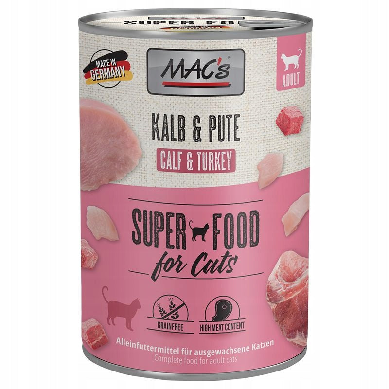 Mac´s Cat cat food MIX OF FLAVORS 12x 400g from Germany Packaging status original