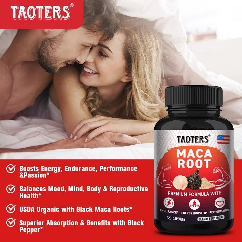 Maca root extract in vegan capsules – energy, endurance... Expiration date at least 1 year from the date of purchase