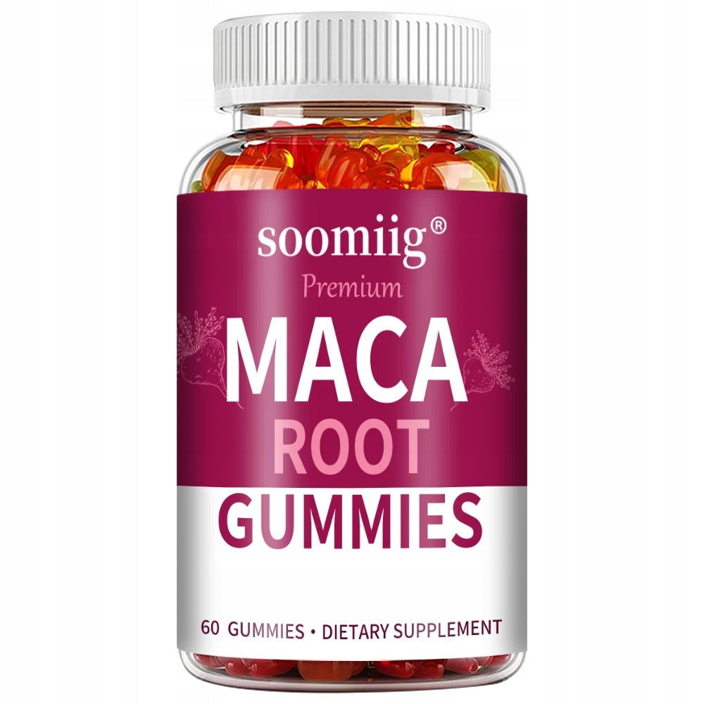 Maca root gummies – support for drive, efficiency and energy, balance. Packaging status original
