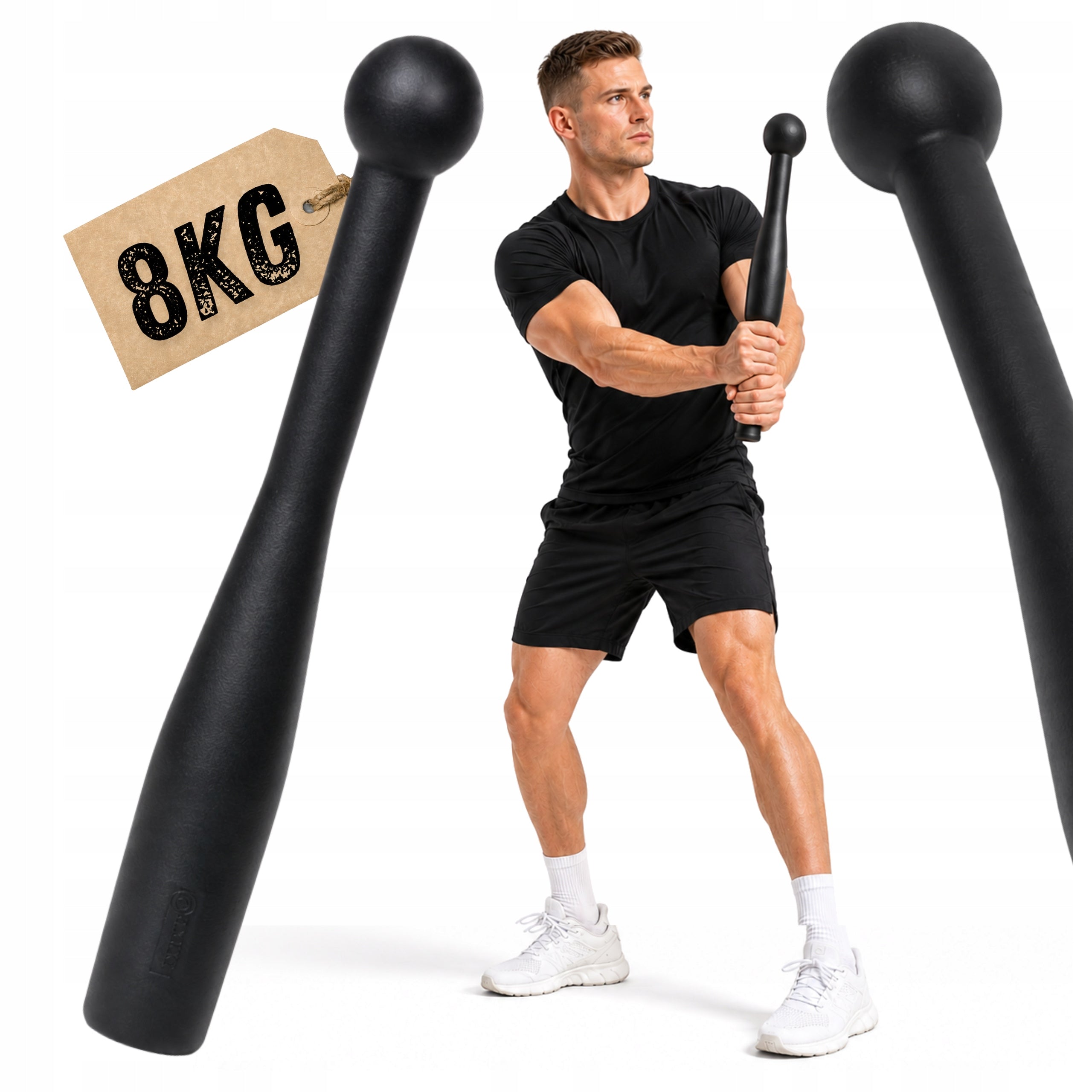Mace 8KG Clubbell Exercise Clubbell Gymnastic Training Cast Iron