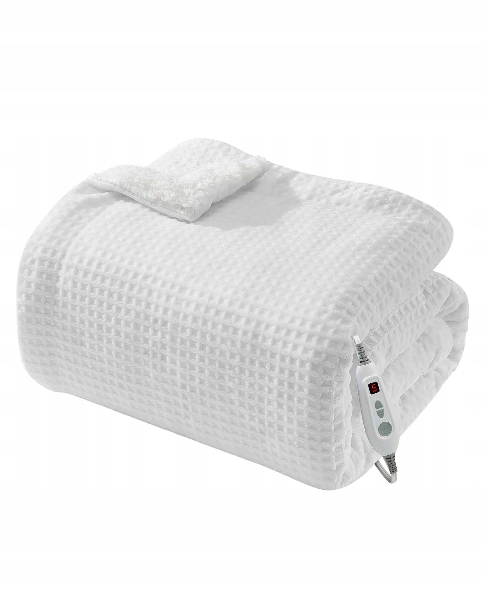 Machine Washable Heated Electric Throw, 4 Heating Levels & 4 Hours Auto Off