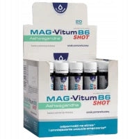 Mag-Vitum B6 Ashwagandha SHOT set 20x25ml 375mg magnesium orange flavour