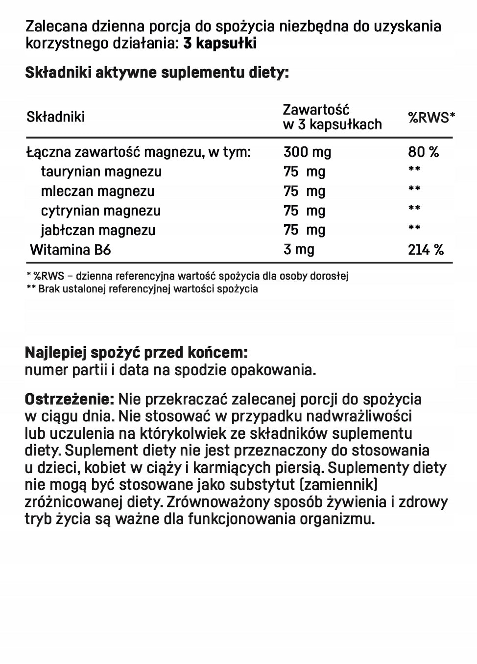 MagActive FORTE 4 Organic Magnesium Molds + Vitamin B6 - High Absorption Packaging status original