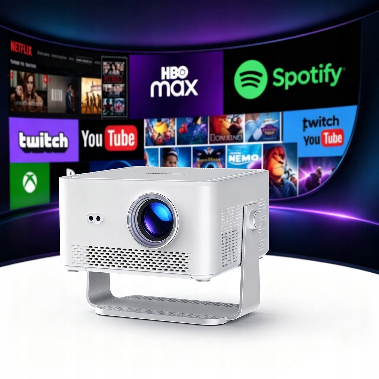 Magcubic HY450MAX Android Small projector 4K WiFi6 Smart TV BT5.4 HDR10+