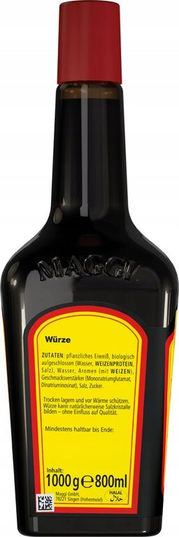 Maggi German Liquid Seasoning for Soups Sauces Wurze 1000 g Large Bottle Packaging status original