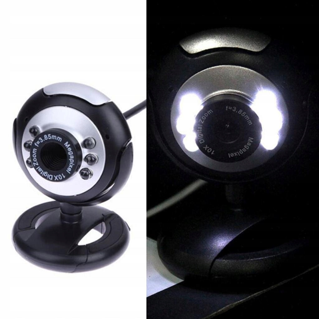 MagiDeal USB 2.0 Webcam Portable Degree Rotation Clip on Web Camera with