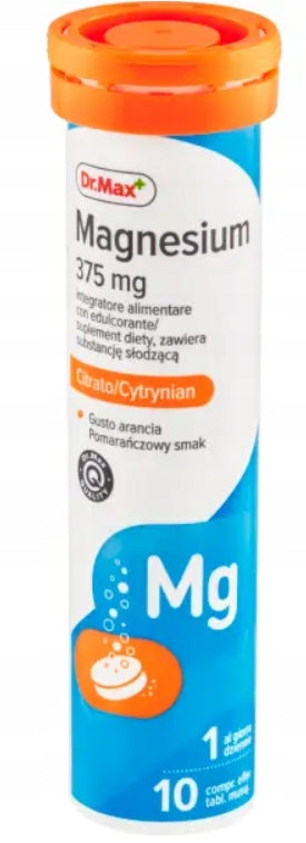 Magnesium 375 mg Citrato Dr.Max, 2x10 tablets Manufacturer code 8595566421021
