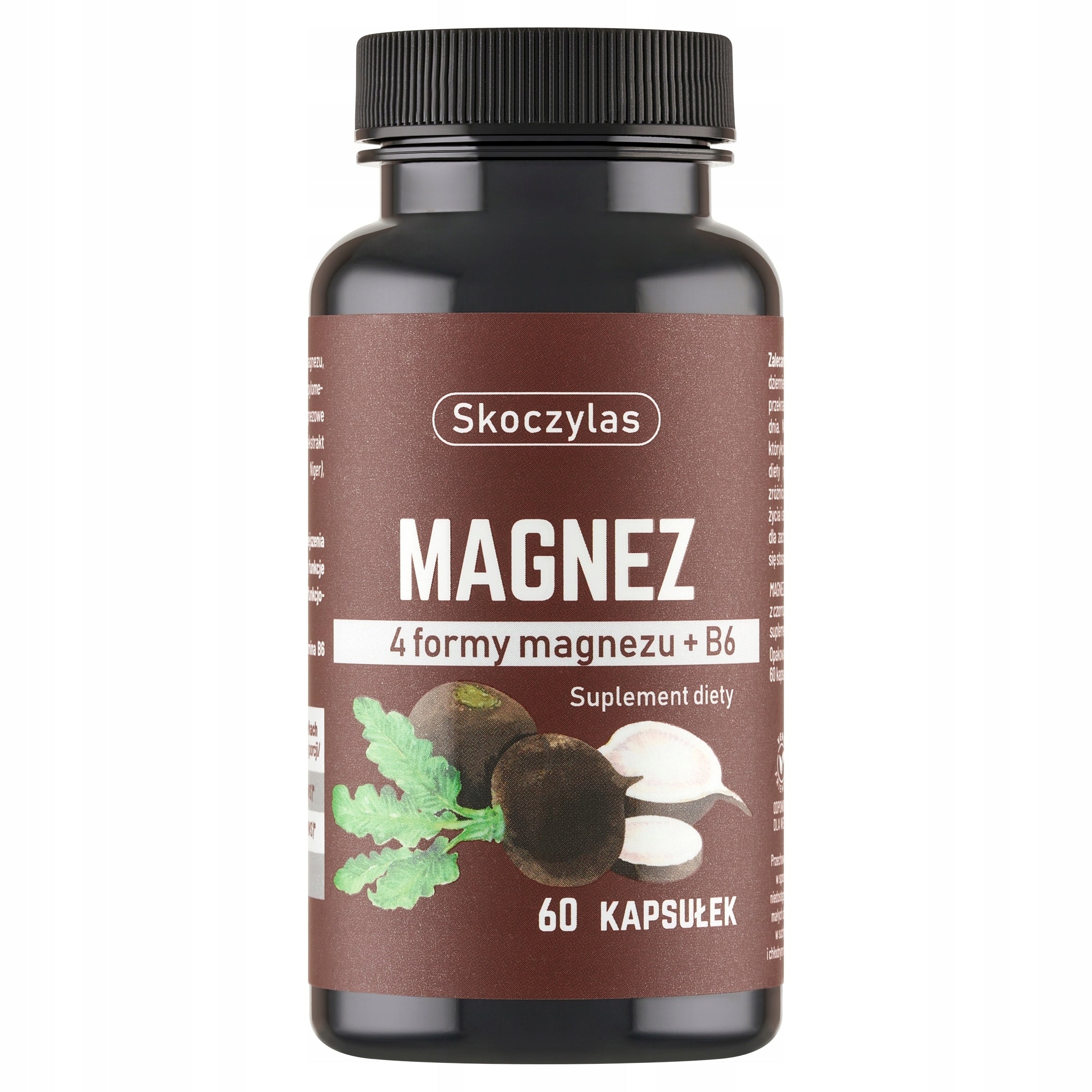 Magnesium 4 Forms of Magnesium SKOCZYLAS Vitamin B6 Black Turnip Complex 60 Kaps