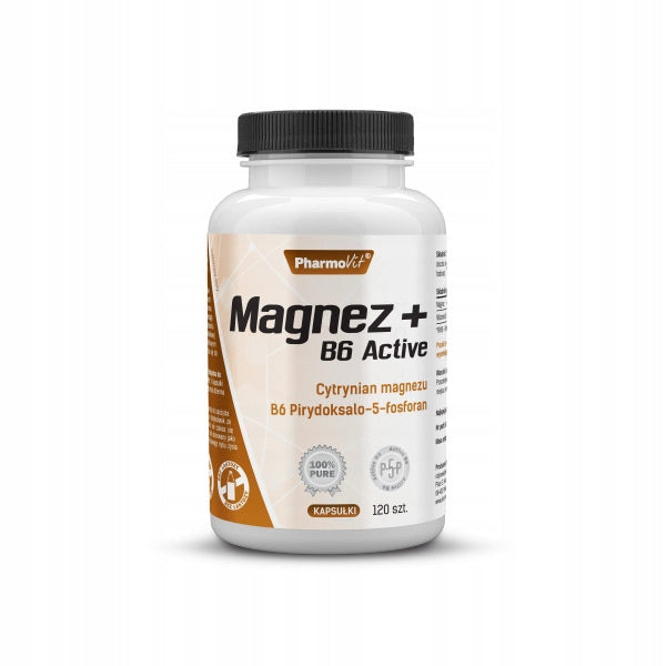 Magnesium + B6 Active Pharmovit, dietary supplement, 120 capsules Expiration date not specified