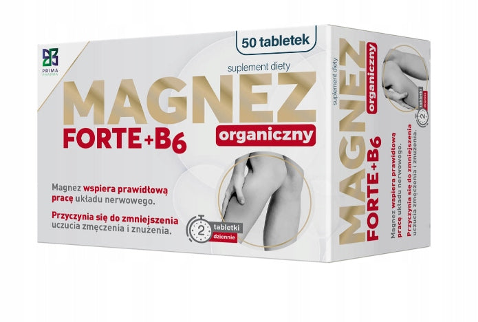 Magnesium B6 Forte 50 tabl. Prima - Magnesium Citrate + Vitamin B6