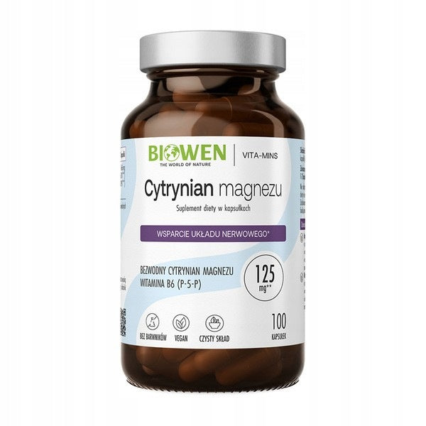 Magnesium Biowen magnesium citrate 830 mg with vitamin B6 100 kaps.