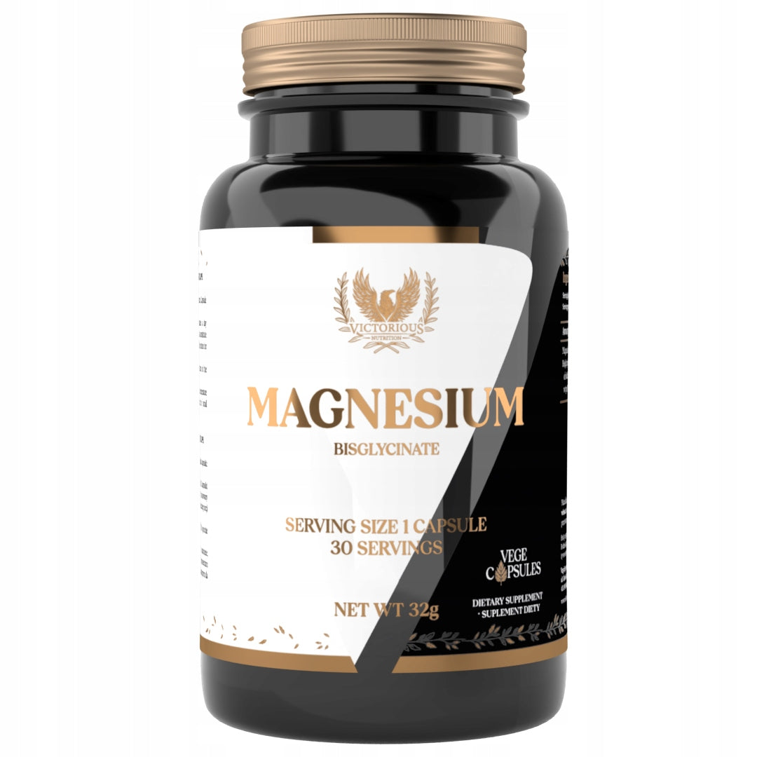 Magnesium Chelate 900mg Bisglycinate Strong Glycinate 30 capsules Victorious