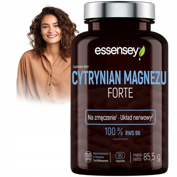 Magnesium Citrate FORTE +B6 100% Simple Pure Composition Excellent Absorption Packaging status original